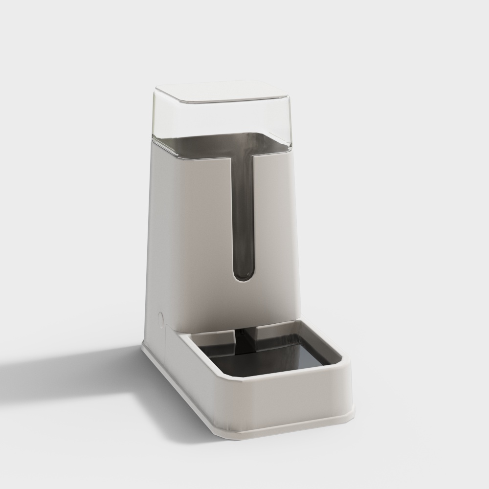 그레이 고양이 사료그릇