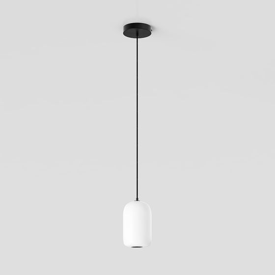 Stylish Low-Polygon Pendant Light 3D model for Interiors