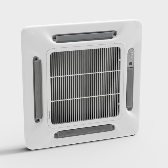 Stylish Air Conditioner 3D model for Contemporary Spaces