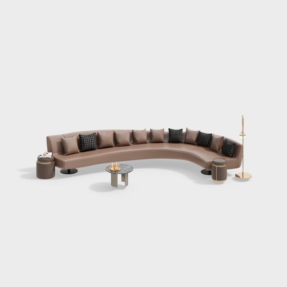Curve Comfort 3D model - Stylish Sofa for Modern Spaces