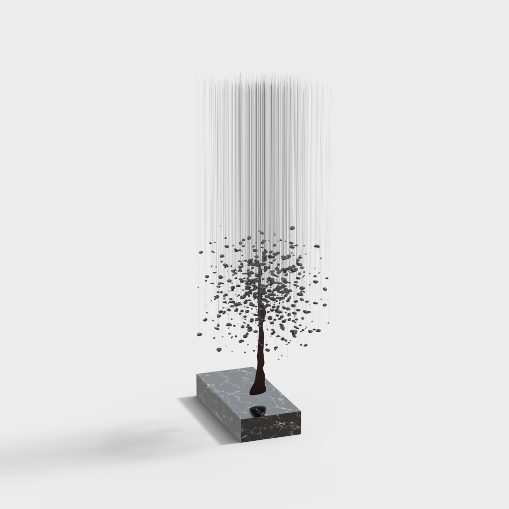 Indoor plastic decoration