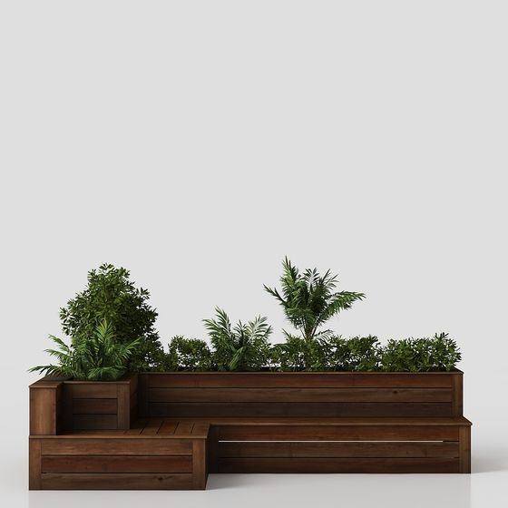 พืชผักกระถางกลางแจ้งสมัยใหม่