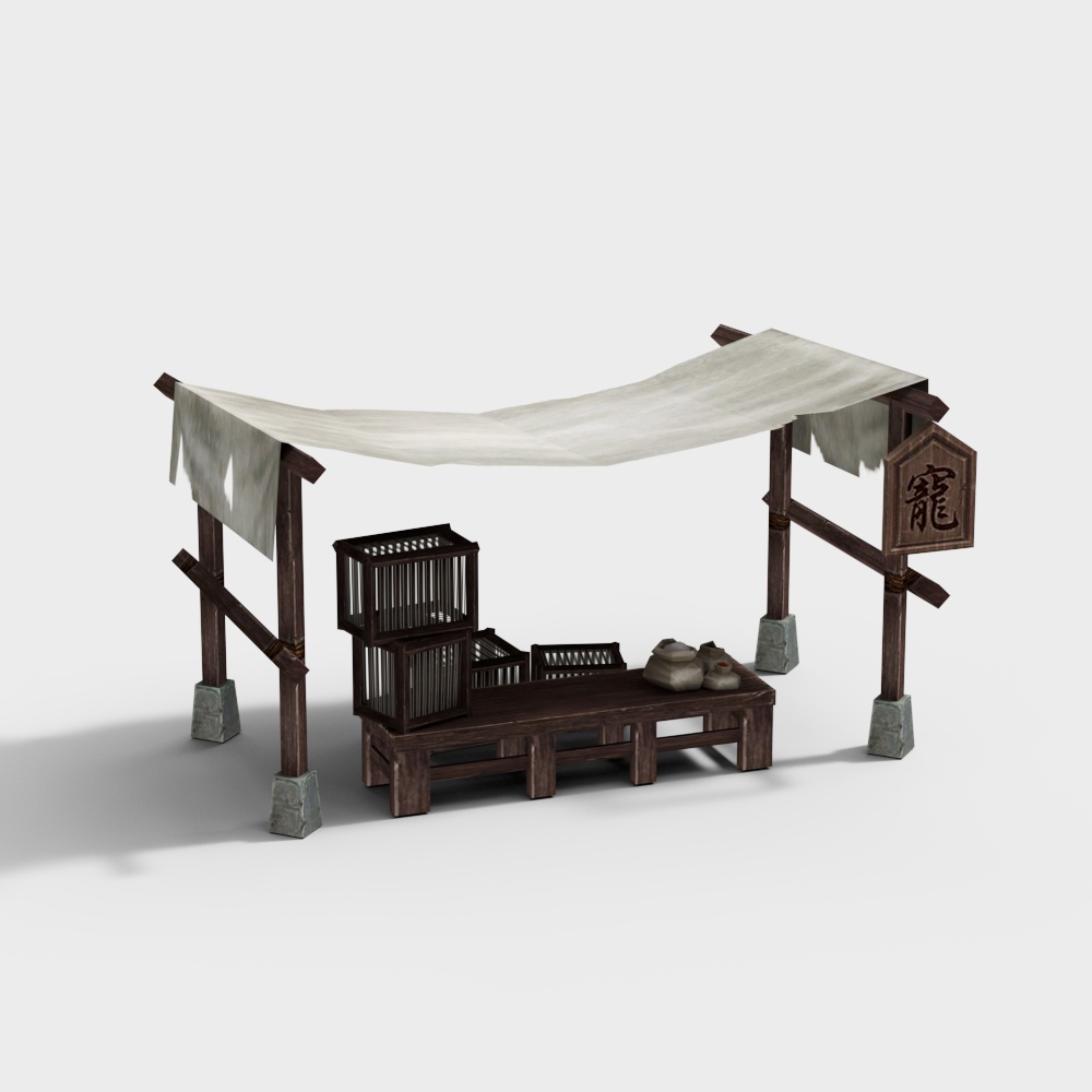 Outdoor Street Vendor Stall