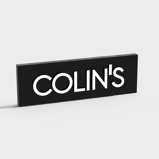 Colin's Sign 3D Model