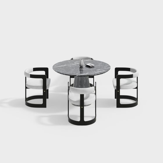 Ensemble de table et chaises décontracté italien