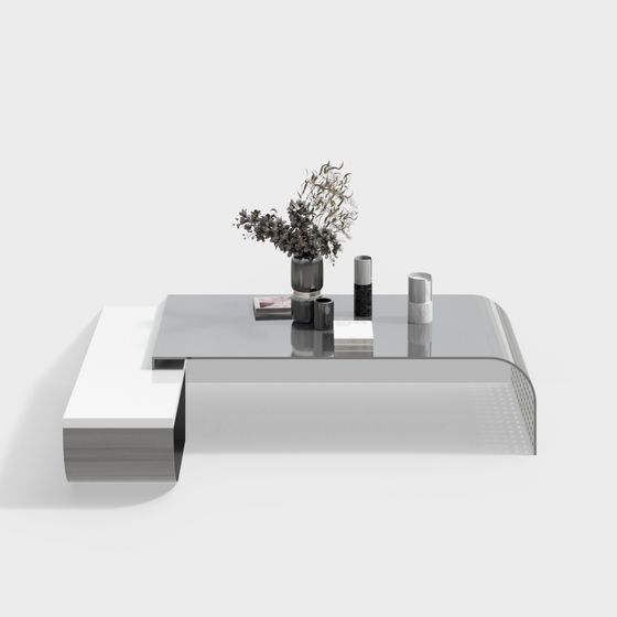 Minimalist Living Room Coffee Table 3D model