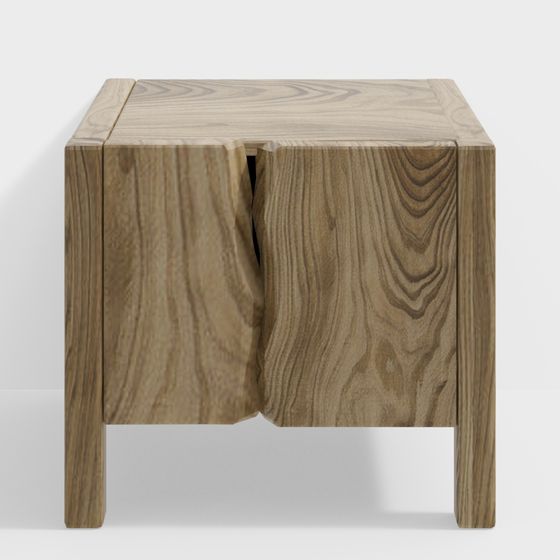Fission Wood Table 3D model