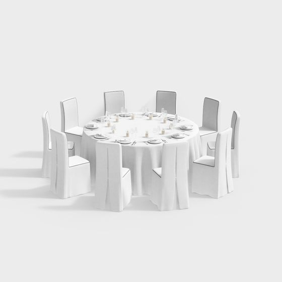 Легкая роскошная комбинация столов и стульев для гостиной