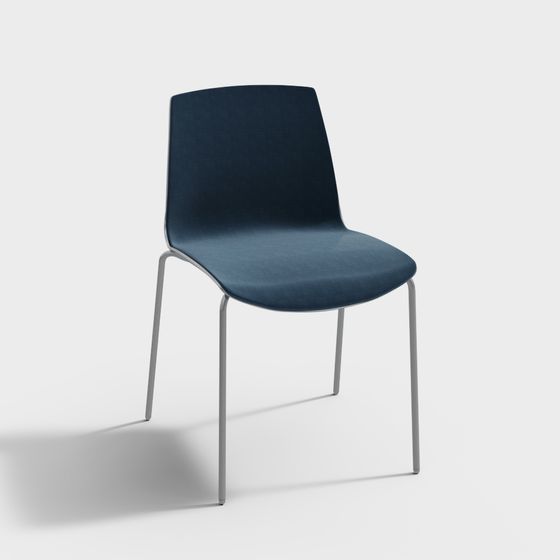 Sedia con schienale minimalista moderna