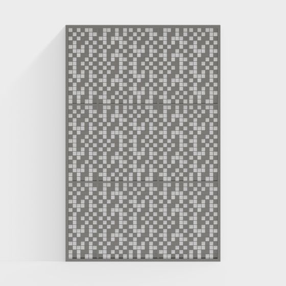 Pixel Grid Screen 3D model