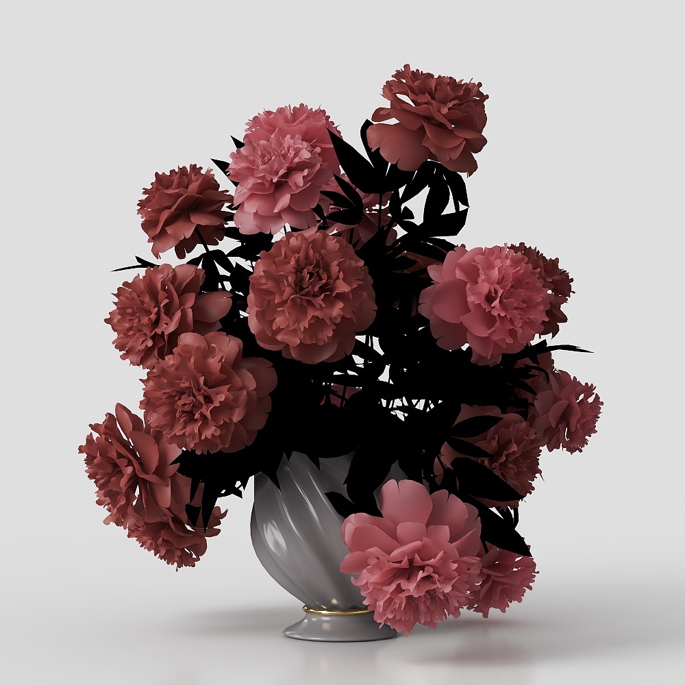 Elegant Bouquet 3D Model – Low-Poly Floral Design