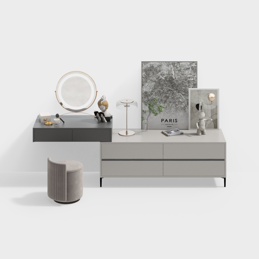 Modern  dresser combination