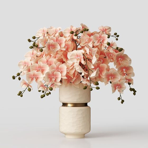 Orchid Garden Low-Polygon 3D model