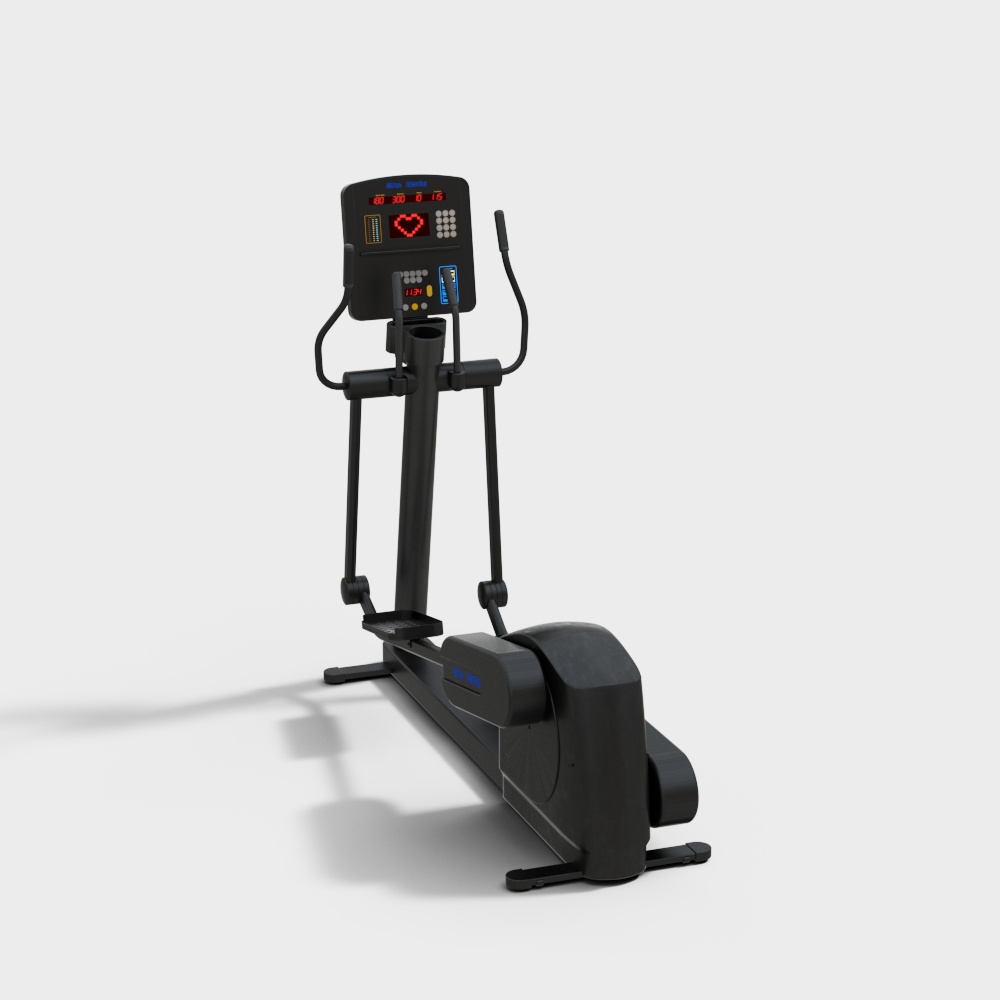 High-Detailed Low-Poly Elliptical Machine 3D model