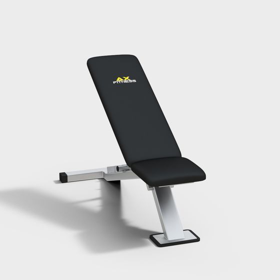 AX Fitness Dumbbell Bench 3D Model for Fitness Spaces