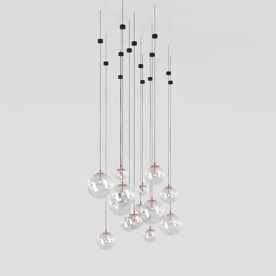 Charming Hanging Lamp 3D model