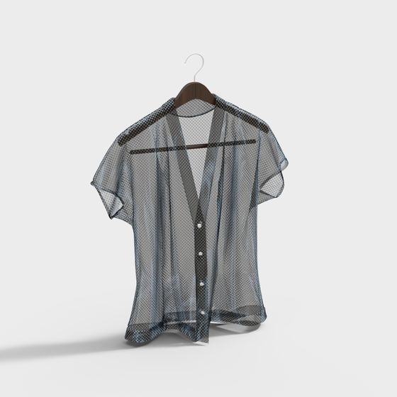 Futuristic Low-Poly Shirt 3D model
