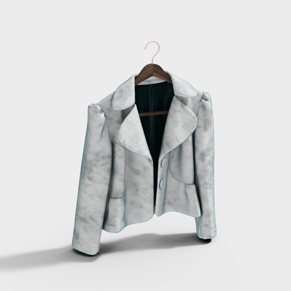 Stylish Low-Poly Jacket 3D model
