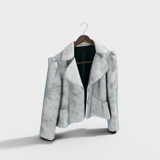 Stylish Low-Poly Jacket 3D model
