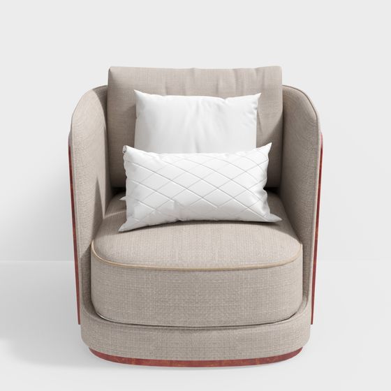 Stylish Low Poly Sofa Chair 3D model