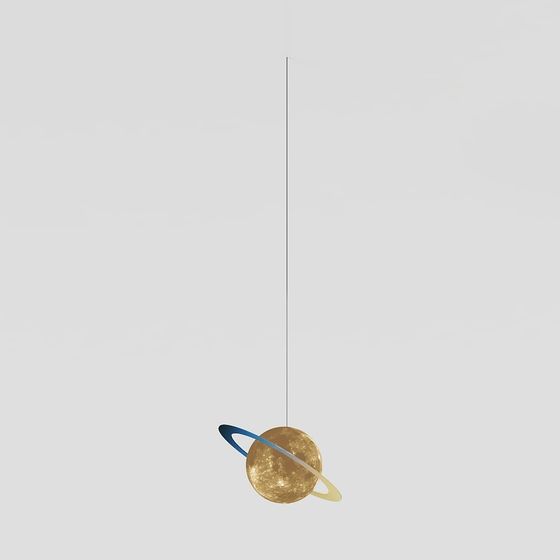 Hanging Planet Lamp 3D model