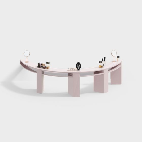 현대 스타일 미용실 메이크업 테이블