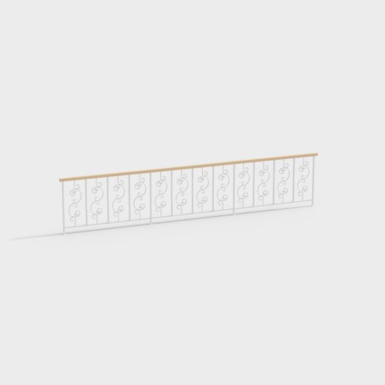 Elegant Rail 3D model