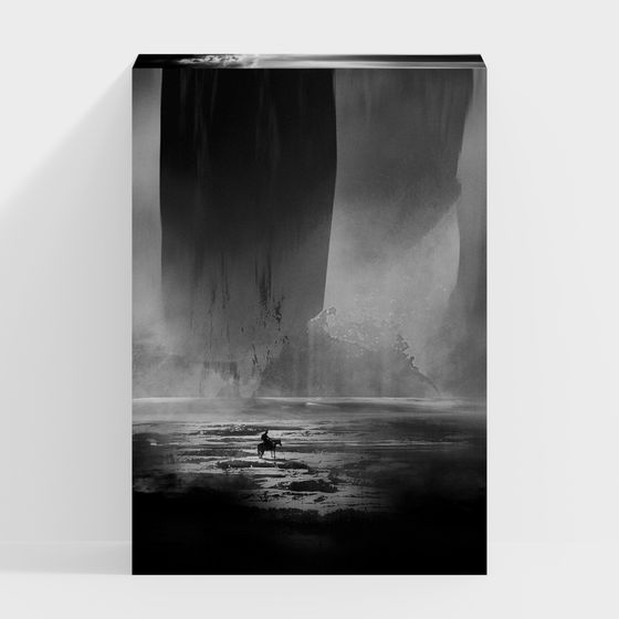 Mystical Valley Waterfall 3D model