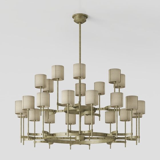 Art Deco Chandelier 3D model
