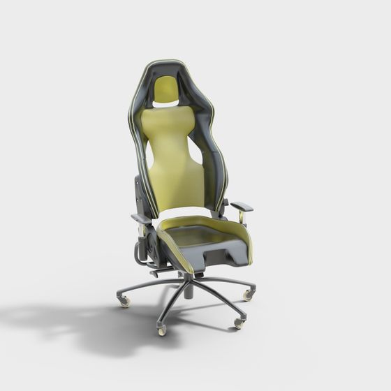 Stylish Low-Polygon Office Chair 3D model