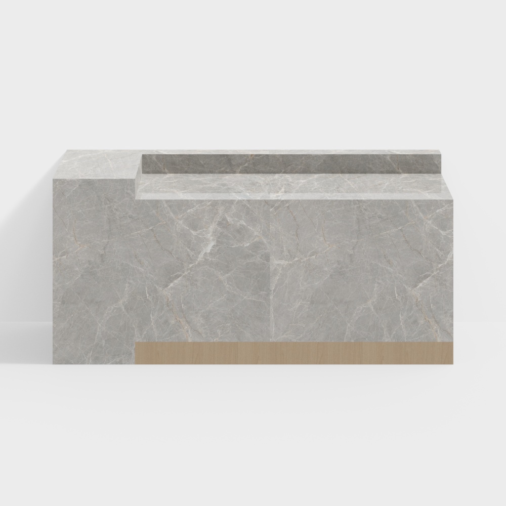 Desk di ricezione clinica dentale ospedaliera moderna