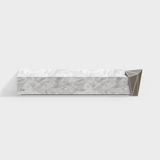 Urban Corner Bench 3D model