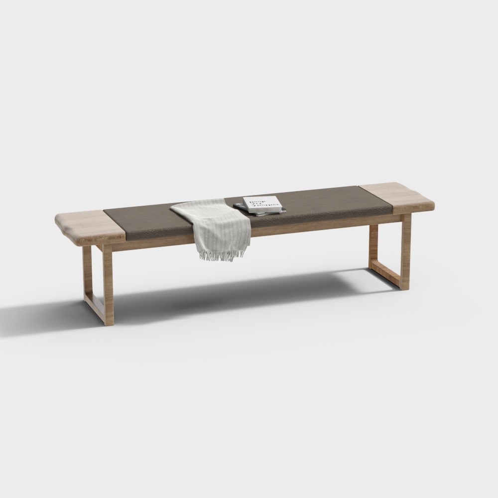 Modern bedroom bed end stool