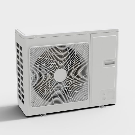 Stylish Air Conditioning Outdoor Unit 3D model