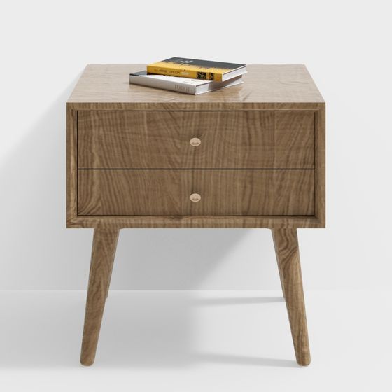 Minimalist Bedside Table 3D Model