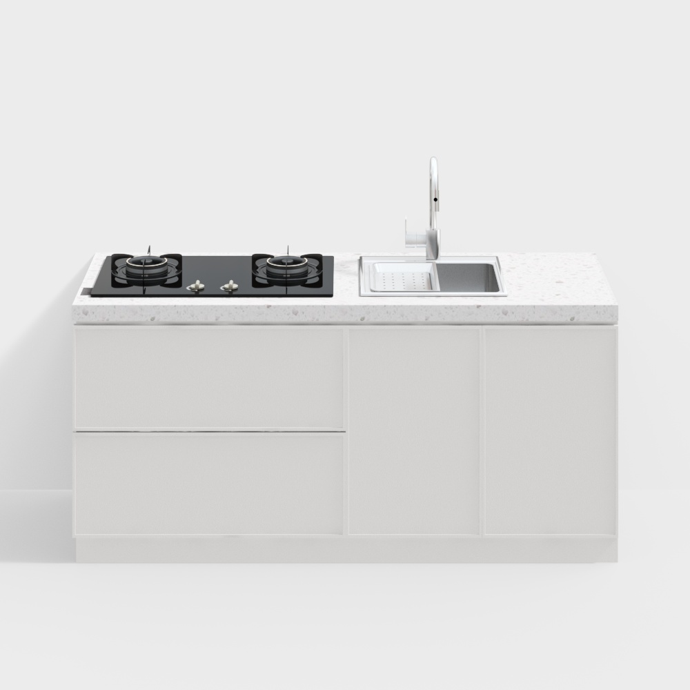 현대 미니멀리스트 일자 섬 테이블