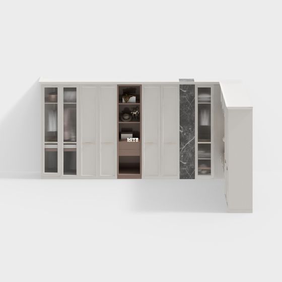 Minimalist Wardrobe 3D model