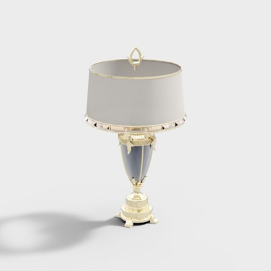 Elegant Modern Art Table Lamp 3D model