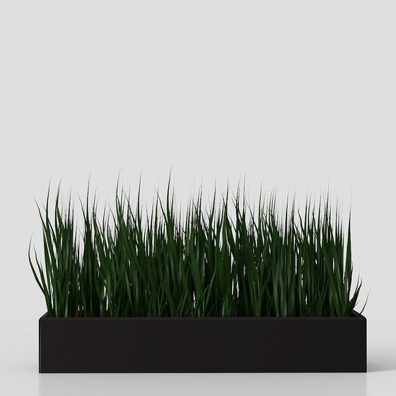 Lush Grass Planter 3D Model
