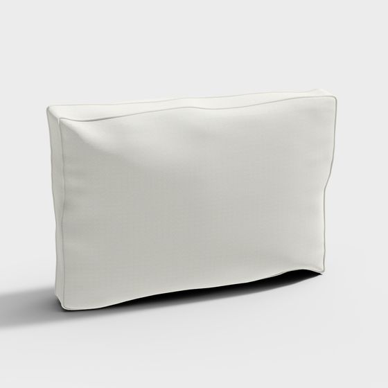Streamlined Cushion 3D model for Modern Interiors