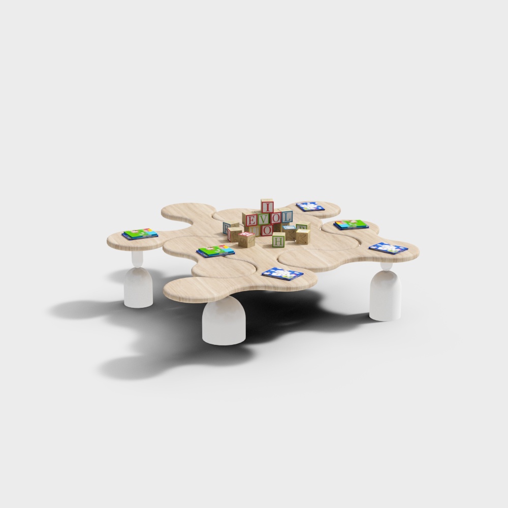 Puzzle Table 3D model for Creative Spaces