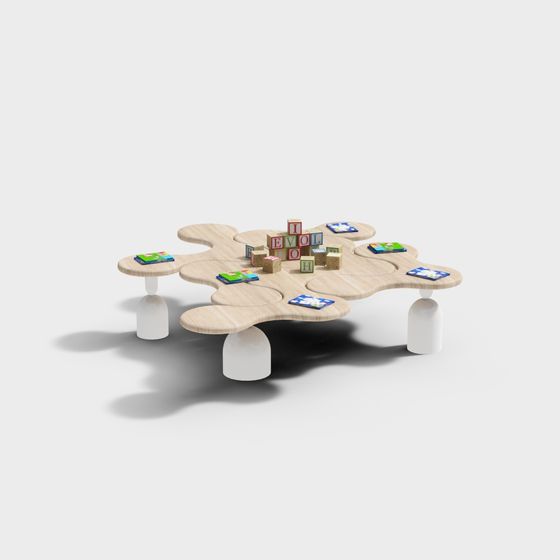 Puzzle Table 3D model for Creative Spaces