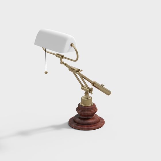 Vintage Table Lamp 3D model with Unique Charm