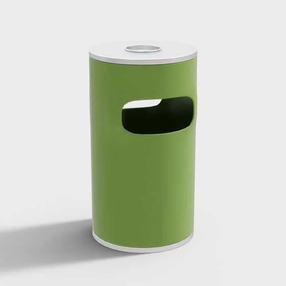 Urban Green Gem Low Poly 3D Model