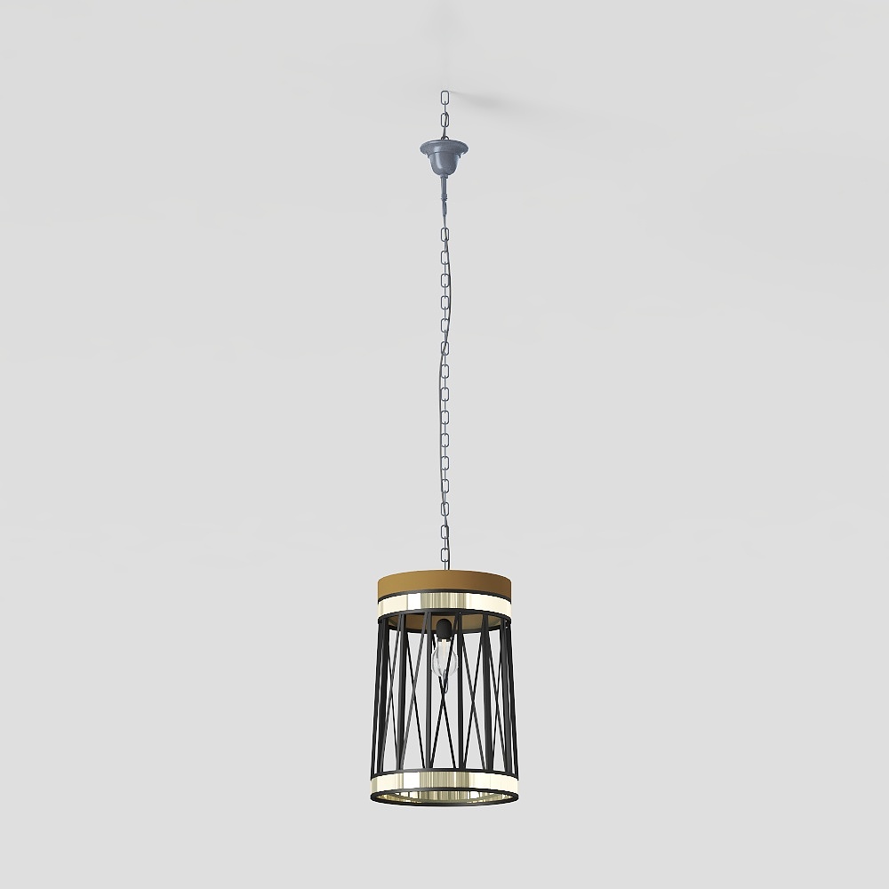 Elegant Vintage-Modern Chandelier 3D model