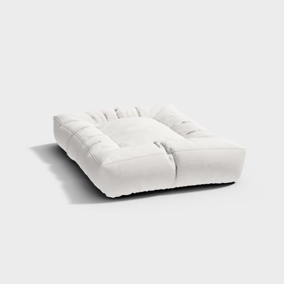 Colchoneta para mascotas blanca