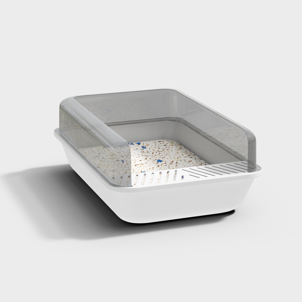 White litter box