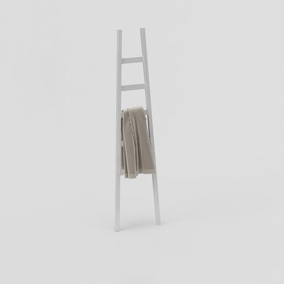 Chic Hanging Towel Rack 3D model for Modern Interiors
