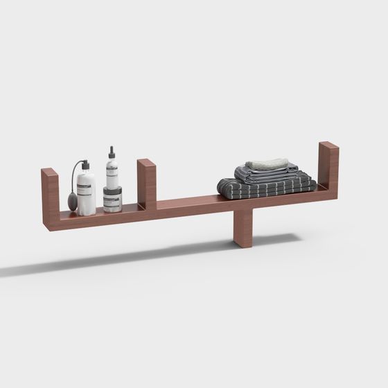Balanced Rack 3D Model for Modern Aesthetics