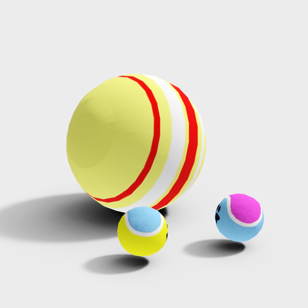 Red and yellow pet toy